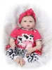 Baby Simulated Cartoon Cow Short Sleeved T-shirt PP Pants 4-piece Set Reborn Baby Clothes 18-23 Inches