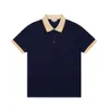 Designer Mens Polo Shirt Luxe T Tees Sport Korte Mouw Multi-kleuren Katoen Draai Nek Mode los