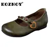 Buty swobodne Koznoy 1 cm oryginalne skórzane letnie etniczne damskie moccasiny płytki wygodna dziewczyna moda elegancja samic luksusowe flats pani