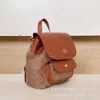 Bags Leather Denim Large Capacity Flip Backpack, Cowhide Backpack