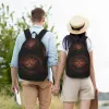 Plecaki drzewo życia z triquetą czarną czerwoną skórę i złotą podróżą na płótnie plecak laptop Bookbag Viking Norse Yggdrasil Daypack Torby