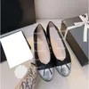 Channel Casual Shoes Sandal Ballet Flats Shoes Designer Dress Shoes Bowknot Womens Walking Shoes with Box Outdoor Travel Soft Leather Dance Shoes Run Loafer 13