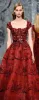 Ziad Nakad 2024 Najnowsze sukienki na studniówek cekiny z koralikami kryształowy kwadratowy szyja aksamitne szorstkie suknie wieczorowe z krótkim rękawem
