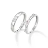 Обручальные кольца 925 Серебряная пара кольцо для мужчин и женских мод.