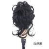 human curly wigs Wig long beard clip hair loop bud head fluffy and natural female hair accessory coiled hair artifact straight hair