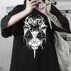 Camisetas masculinas Goth Y2K Roupas Hip Hop T-shirt para mulheres Kawaii Clothing Anime Tir.