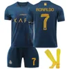 Al-Nassr 2324 FC Away Nr. 7 Ronaldo Nr. 10 MANE-Fußballanzug