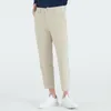 Calça masculina moda de ponta de ponta coreana casual reto cortado botão de retalhos sólidos com zíper de bolso de bolso lixo calças simples