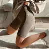 Short féminin bizarolique femme yoga sport haute taille fitness pantalon court décontracté femelle serrée pour pantalon d'entraînement dame