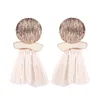 Dange oorbellen 2024 EST Fashion Statement Tassel Drop for Women Wedding Boemian 5 Colors Franing Earring