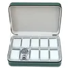 6/10/12 Girds Portable Watch Boxs Organizer с Zipper Classic Style Multifunctional Watch Display Box 240416