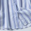 Damskie bluzki kobiety 2024 Spring Fashion Casual Bundle Striped Shirt Retro Long Rleeve Chic Lapel Button Loose Top Mujer