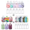 Storage Bottles 6pcs Empty Travel Size Bottle For Soap Liquids Hand Sanitizer Keychain Holder 30ml Flip Cap Reusable