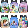 Bolsas fofas gabbys bonecohhouse mochila gabby gats school school kids mochilas primárias infantil bookbag bookbag meninas garotas rusksack mochila