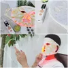 Arrivo Red LED Light Therapy Terapia a infrarossi Maschera morbida flessibile Silicone 4 colori Antive Aging Advanced Pon 240418