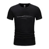 Casual Top T -shirt met korte mouwen met auto -print Fashion Design Street Wear Basic Graphic Plain 240403