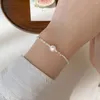 Anhänger Halskette Charme Silber Farbe Hämatitstein und Perlenperlen Halskette für Frauen Schmuck Kurzkragenbone Kette Mädchen Geschenkgroßhandel Großhandel