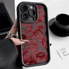 Caisses de téléphone portable Case de silicone liquide à lèvre rouge adaptée à l'iPhone 11 Case iPhone 13 12 14 15 Pro Max xs xr 7 8 plus SE 2020 2022 Cap