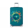 Akcesoria grube elastyczne geometryczne ochronę bagażu moda dla kobiet walizka dla kobiet wózek wózka bagażowa torba podróżna 273