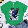 Herren-T-Shirts Neue Fushiguro Megumi T-Shirt Mode Persönlichkeit Lose Slve Strtwear Casual Anime Harajuku TS T240419