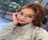 Zilead Metal Round Glasses 프레임 여성 명확한 렌즈 광학 광경 안경 일반 안경 4771798