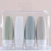 Opslagflessen 30 stks/perceel 60-90 ml conische siliconen fles draagbare bottelcosmetica wassen huidverzorging reissubgereedschap HA2466