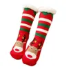 Dzianin Sockins Cartoon Christmas Treehouse Womens Gruby Sherpa Recane podszewki skarpet termiczne -christmaty dekoracje 16styles p072606 -Christmas