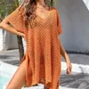 Swimsuit de maillots de bain pour femmes Smock 2024 Crochet d'été Hollow Knit Beach Robe Femme Femmes