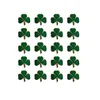 Brooches 20pcs/a Lot St. Patrick's Day Clover Lapel Pin Brooch Favors Three-leaf Pins Gift Irish Holiday Gifts