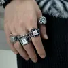 1 st Kwarts Watch Ring Watch Digit Dial rechthoek unisex mode sieraden geschenken