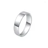 Clusterringe Zuyin 999 Sterling Silber Square Flat Ring für Männer und Frauen mit offenem Hochzeits -Hochzeits -Schmuck eines offenen Paares