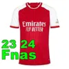 23 24 Gunner Soccer Trikots Fans Martinelli Smith Rowe Saka 2023 2024 Football Shirt Men Kit Pepe Odegaard Nketiah G.Jesus Fabio Vieira Zinchenko Sommersportwear