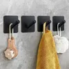 5pcs Stainless Steel Bath Towel Hooks SelfAdhesive Wall Hook Heavy Duty Clothes Coat Robe Hanger For Office Kitchen Bathroom 240407