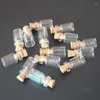 Bottiglie di stoccaggio 50pcs 0,5 ml mini piccoli fiale di vetro in vetro in sughero.