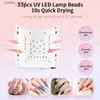 Nageltorkar laddningsbara UV LED -nagellampa 66W trådlös nagelorkare för gelpoleringsprofessionella nagelkonstbearbetningsverktyg för hem och salong Y2404198YOL