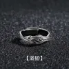 Anti Thai Silver Mens Ring Trendy Folding Open Korean Version Hip Hop Style Single Self Discipline for Men