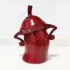 Bottiglie di stoccaggio contenitore con atteggiamento divertimento con bombe cucina ermetica simpatica cucina cotto rosso rosso