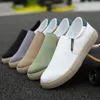 Sıradan Ayakkabı Erkekler Slip Olmayan Sole Klasik Dikiş Konforlu Slip-On Bahar Yaz İşi