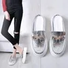 Casual Shoes 2024 Flat Platform Thick-Soled Girls Summer Baotou Fashion Outer Wear Lazy Womens Black Sliver