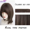 Xiyue peruk kort hår kvinnor sommar naturlig peruk set varg svans kort hårstil krage ben hår full huvud omslag stil 240407