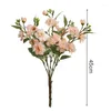 Fiori decorativi CAMELLIA ARTIFICIALE Fiore di seta bouquet per tavolo da casa decorazione del matrimonio decorazione autunnale falsa