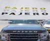 ل Mitsubishi Pajero Emblem Car Sticker Auto Auto Auto Hood Chrome Silver Gold Gold Black ABS Letters Badge Logo Nameplate2166520