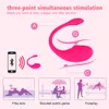 Briefes Wireless Vibrator App Controle remoto Dildo Panties usa ovo vibratório G Spot Clits Estimulador de massageador brinquedos sexuais para mulheres