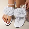 Slippers Flor Flats Mulheres CLIPE SANDALS SOMALS DE PRAIA DE PRAIA 2024 Designer Slingback Flip Slides Walking Slides Zapatos femme