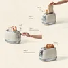 Ekmek üreticileri retro toaster fırını ev kahvaltı dilimleri 220v için birden fazla işlevle