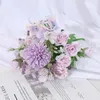 Dekorative Blumen Nordische INS -Simulation Rose Hochzeit Handbouquet -Pographie Requisiten Blume Home Dekoration