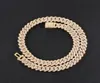 Cuban Link Chain Bling Micro Paved Cubic Zirconia Necklaces Box Clasp Trendy Hip Hop For MenWomen Jewelry Chains8148962