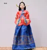 Dekorativa figurer Korean Lady Silky Folk Doll Craft 40cm Hanbok Girl Handmased Home El Decoration Ornament Gift