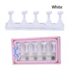 1set False Nail Tips Practice Training Affiche Stand Holder Base Alloy Crystal Nail Art Polish Affichage MANICURE Outils