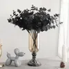 Fleurs décoratives 1 pcs de haute qualité en plastique artificiel feuilles rouges plante ramifiée herbe arbuste décoration intérieure décoration de jardin f714